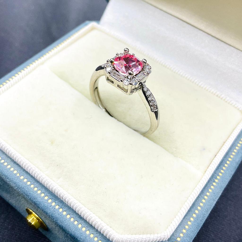 Inel pătrat brut de 6,2 mm cu bază rotundă ascuțită pentru montură diamant Huazi DIY – Elegant și de înaltă clasă