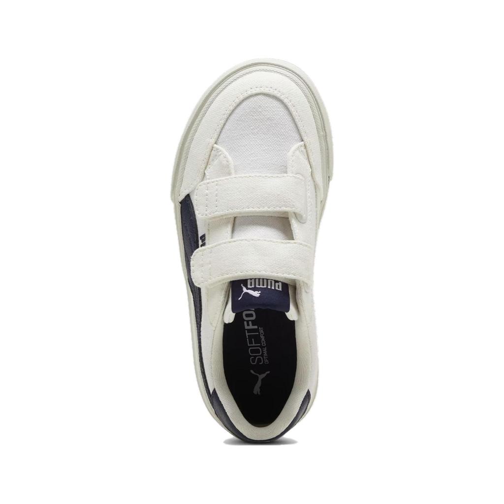 Puma Court Classic Vulc Formstrip Comfortable Low Top Kids Skate Shoes Kids Sneaker Off-White Black 396560-04
