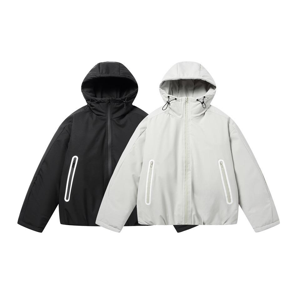 BLACKHOOP Unisex Winterjacke mit Kapuze aus Baumwolle – Funktionelle Outdoor-Bergjacke