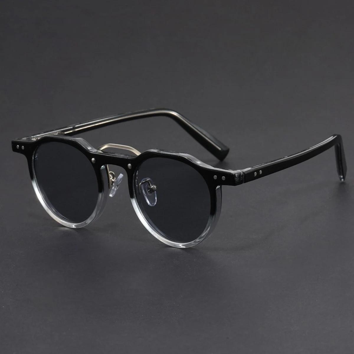 

Classic Vintage Style Round Glasses Frame Sun Glasses Men s Hip-hop Punk Style Sun Eyeglasses Women s Fashion Style Sunshade Retro Style Sunglass
