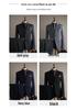 Premium British Two-Button Men's Three-Piece Suit: Solid Color, Western Style, Formal Business Wear