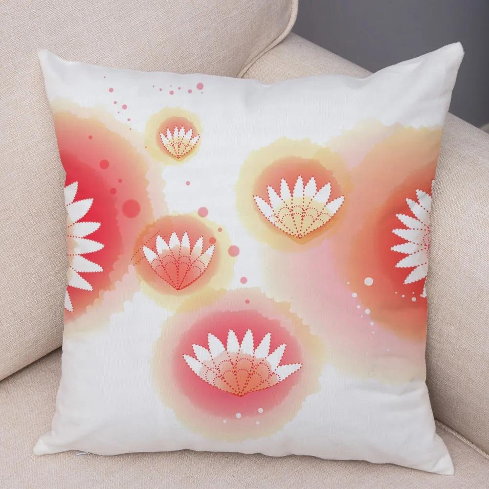 Taie d'Oreiller Décorative à Motif Floral, pour Salon, Bureau, Maison