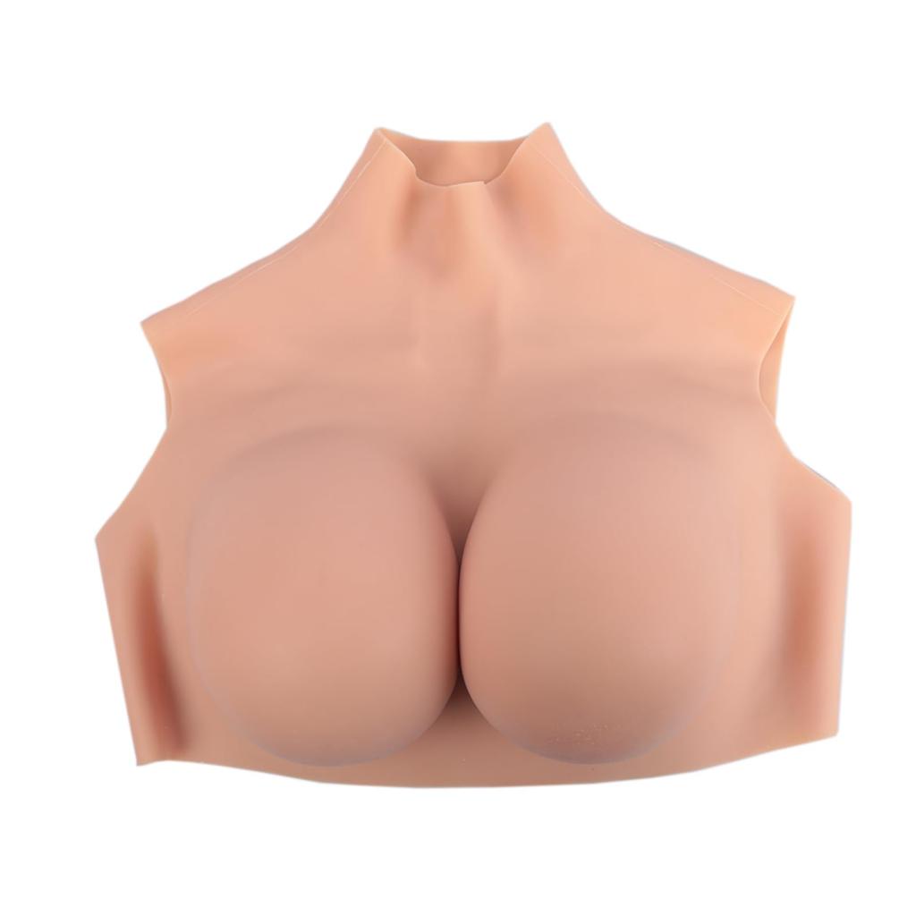 HUWAHUWA Nippleless Silicone Silicone For Large Breasts Without G Cups 3 Colors To Choose from [Supicos] Bust, Filled, Cosplayers, Areola, C, D, E, &