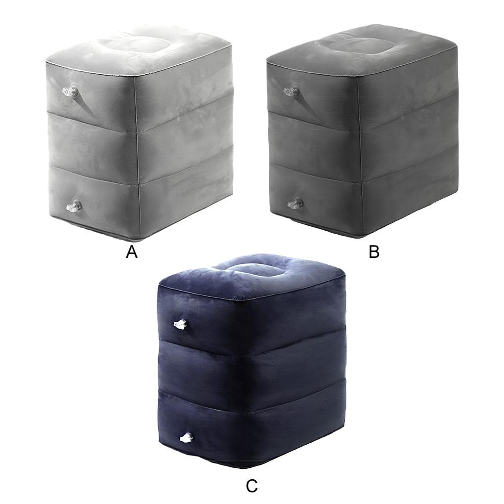 Inflatable Travel Pillow Plant Velvet Foot Pads Comfortable And Durable Inflatable Foot Cushion