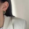 PONYKISS  Sterling Silver 14K Gold Colorful Crystal Flower Stud Earrings for Women Fine  Cute Plant Accessories