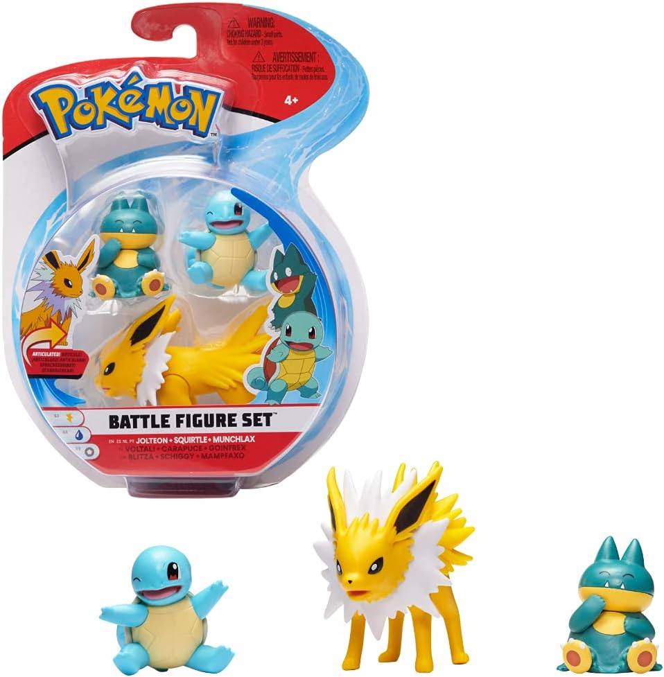 WCT Pokemon Battle Feature Figures Pikachu Blastoise Charizard Gengar Jolteon Wartortle Mewtwo Model Toys Collections Kids Gifts