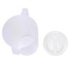 4000ml Large Capacity Non Toxic Plastic Cold Kettle Water Bottle (Transparent White Cover)