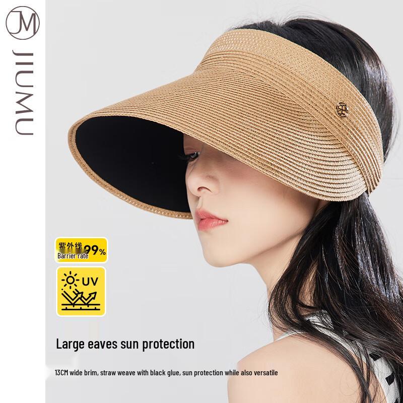 JIUMU Women s Straw Sun Visor Hat