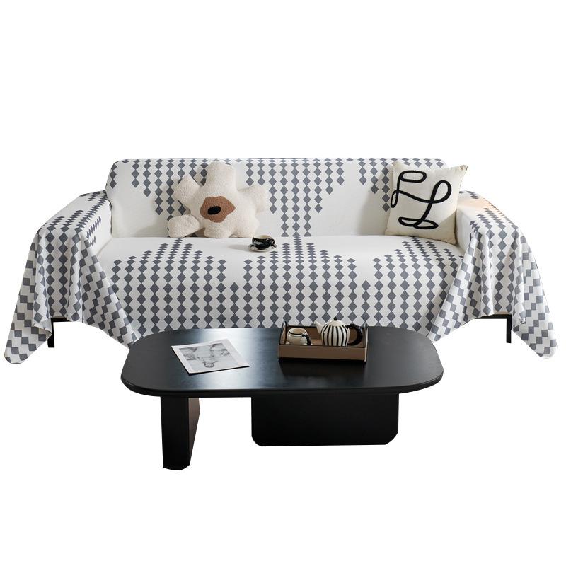 Summer Ice Slicky Fiber Sofa Cover, Pet Friendly, Suitable for Single Chair, Double Sofa, Three-Seater Sofa, Four-Seater Sofa, Combination Sofa