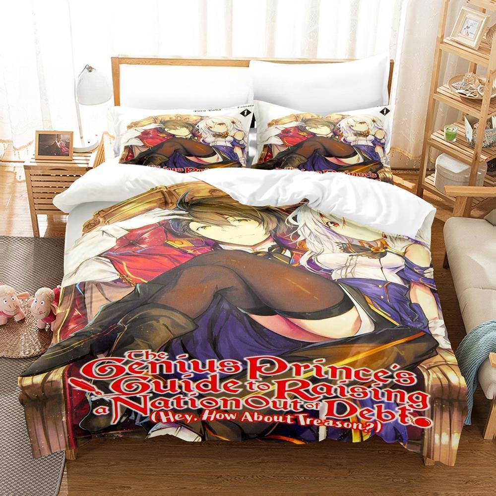 3D Printing Anime The Genius Prince's Bedding Set Single Twin Full Queen King Size Bed Set Adult Kid Bedroom Duvet Cover Sets