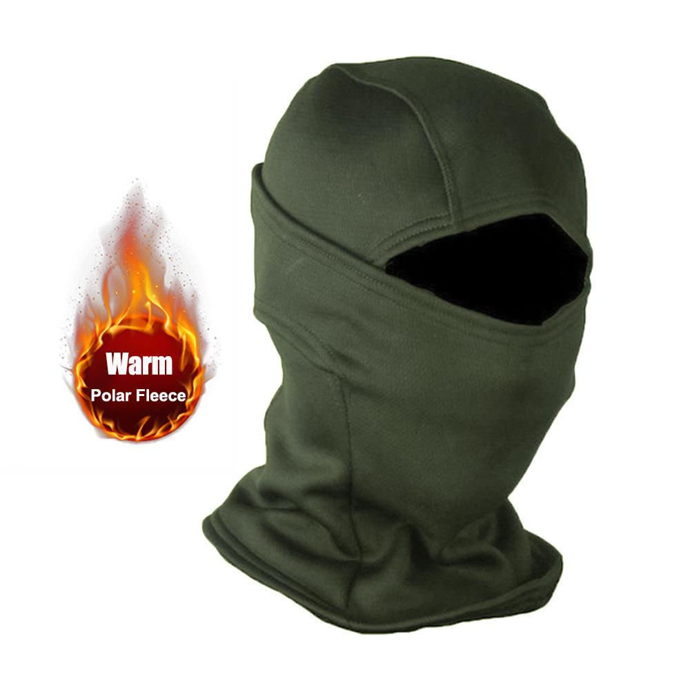 Camouflage Fleece-Lined Winter Balaclava for Cold Weather Cycling