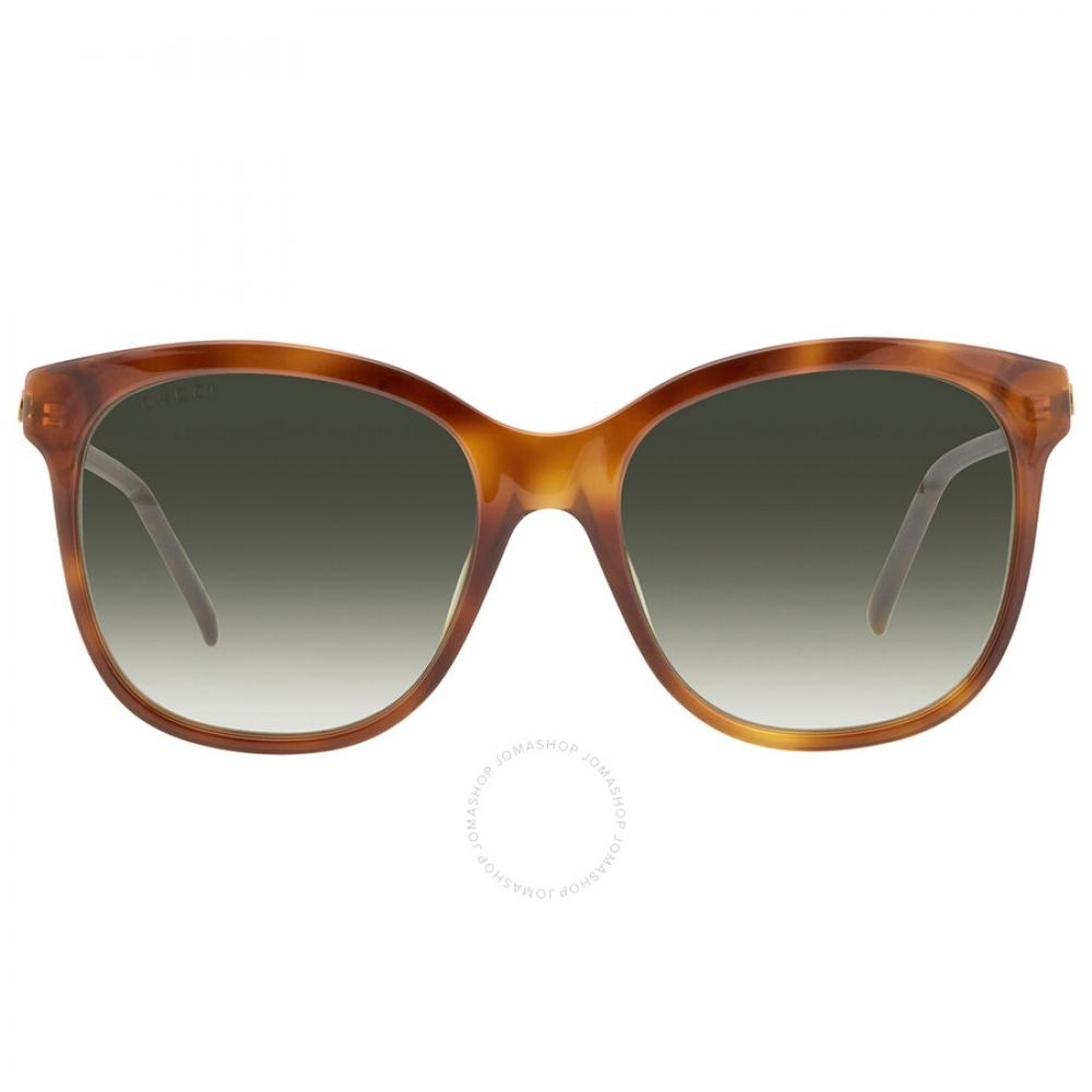 

Gucci Green Gradient Square Ladies Sunglasses GG0654S 002 56