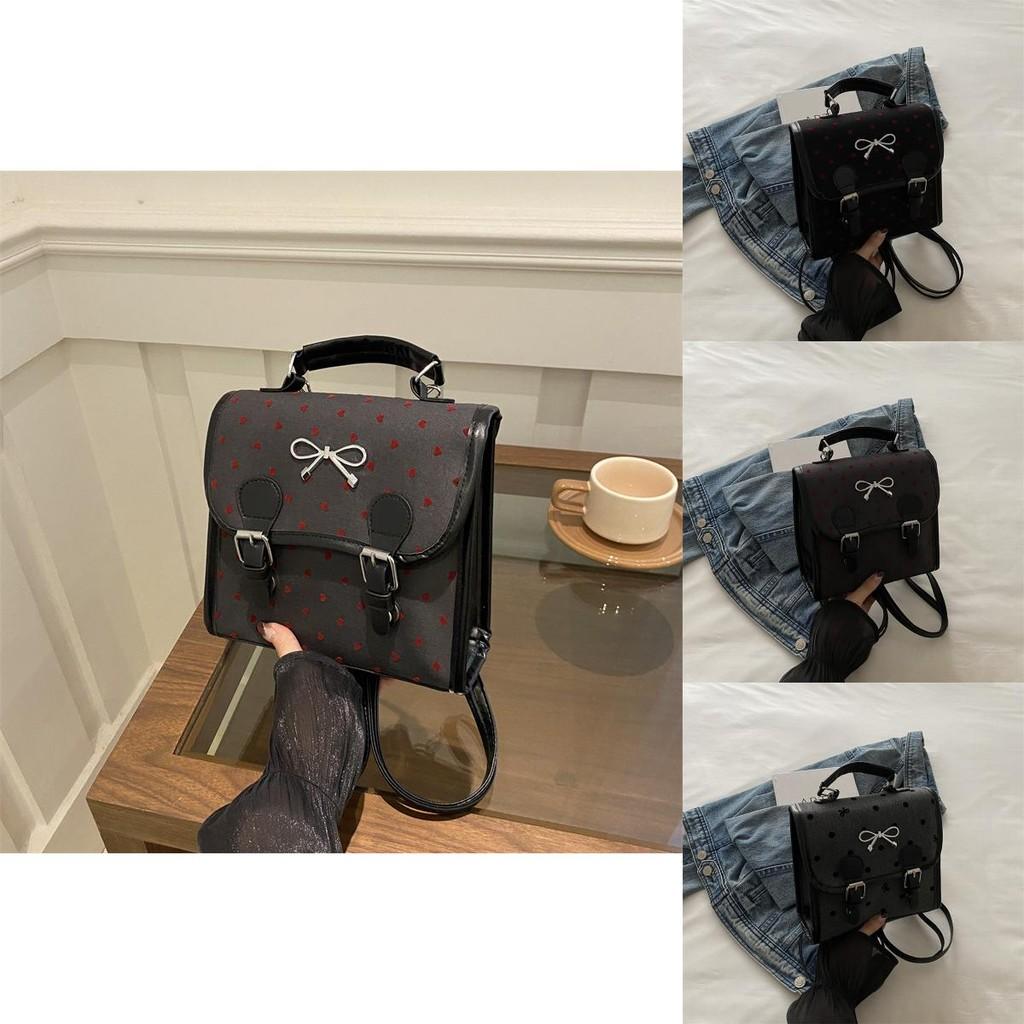 Stylish 2024 Autumn Japanese Retro Casual Backpack For Women With Bowknot Design