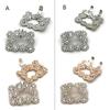Rhinestone Shoe Decorations Clip Shoe Clamp Charm Buckle Wedding Shoe Clips
