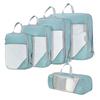 Four-Piece Compression and Moisture-Proof Travel Storage Bag Set for Luggage, Toiletries, and Makeup