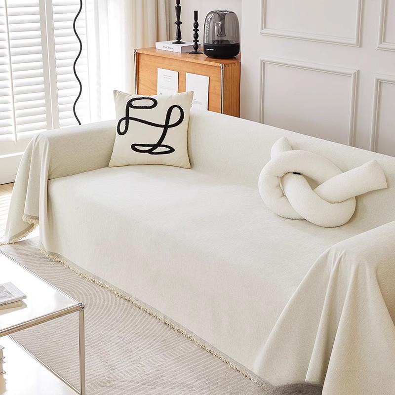 

Однотонный чехол для дивана из шенилла, полотенце для дивана, чехол для подушки для гостиной, современный простой чехол, универсальный для всех сезонов 180x130cm