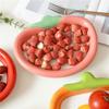 Ceramic Fruit Plate, Dried Fruit Snack Plate, Cute Strawberry Shape Plate, Personalized Underglaze Color Household Snack Plate