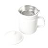 Pearl Metal Painted Finish Oil Pot, 1.1L, Enamel, Blanc Kitchen, HB-3678