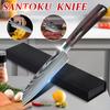 ZENG 5inch Chef Knife Santoku Stainless Steel Cleaver Laser Damascus Pattern Slicing for Cutting Fruit Vegetables Meat Tool