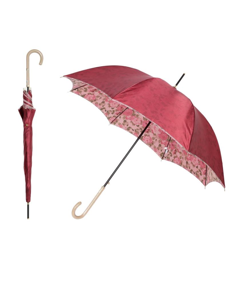 MOONBAT Mila Schon Long Umbrella Windproof Umbrella Automatic Opening Umbrella Floral Print Transfer Print Umbrella Fiberglass Rib Glossy Polyester