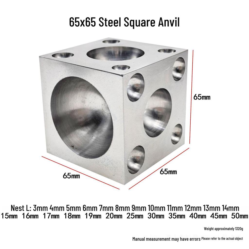 Stahl-Quadrat-Stanzwerkzeug zum Herstellen von Gold- und Silberringen sowie Glocken - DIY Sechsseitiger Eisenbohrsocket-Formblock