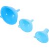 3Pcs Silicone Kitchen Funnel Set Wide Mouth Bottle Filling Funnel for Oil Sauce Wine Easy Transfer Reusable Cooking Utensil