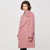 Women's Wool Blend Lapel Mid-length Coat