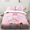 Cute Cartoon Les Barbapapa Bedding Set Soft Duvet Cover for Adult Kids Single Double King Size Bed