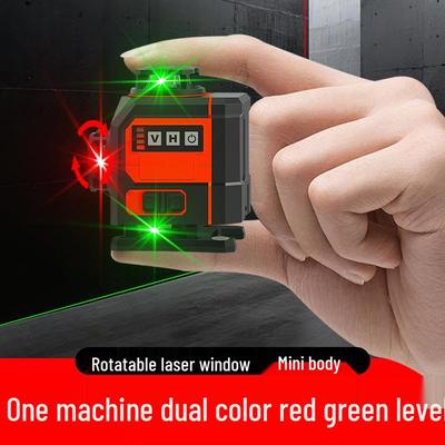 Hansheng Dual Color 12-Line Precision Laser Level for Outdoor Bricklaying and Tiling