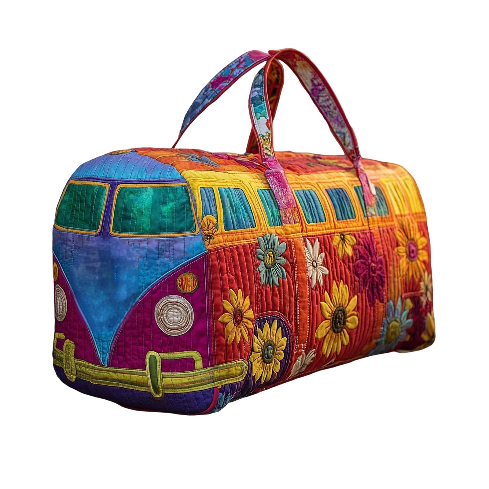 Quilted Travel Bag, Multi-functional Sports And Fitness Bag One Size