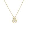 Trendy Titanium Steel Crown Pendant Necklace – Women's Light Luxury Korean Clavicle Chain