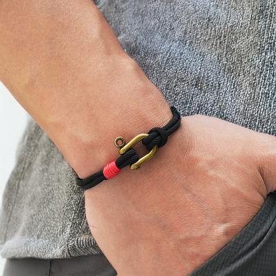 Noter Grade A 3mm Thin Cord Chain Bracelet For Men Retro Detachable Buckle Locomotive Cool Riding Accessories Hiphop Braslet