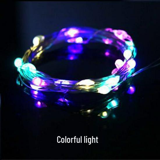 1M Warm White & 2M Colorful LED Fairy Lights for Decorative Starry Sky Bouquets, Birthdays, Christmas, & Wishing Bottles