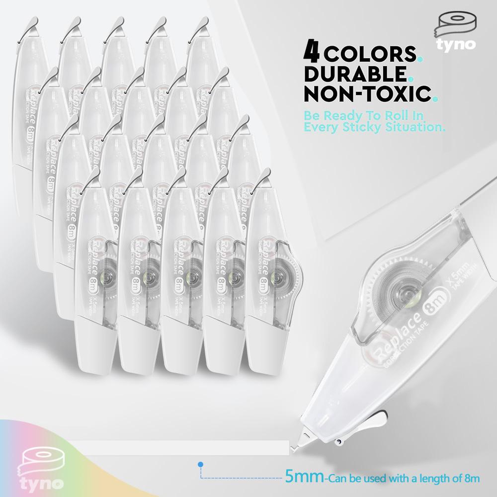 Single Piece 8m5mm Correction Tape Clear Student Kawaii Tape Adorable Modification Corrector Tape Office School Stationery Supplies