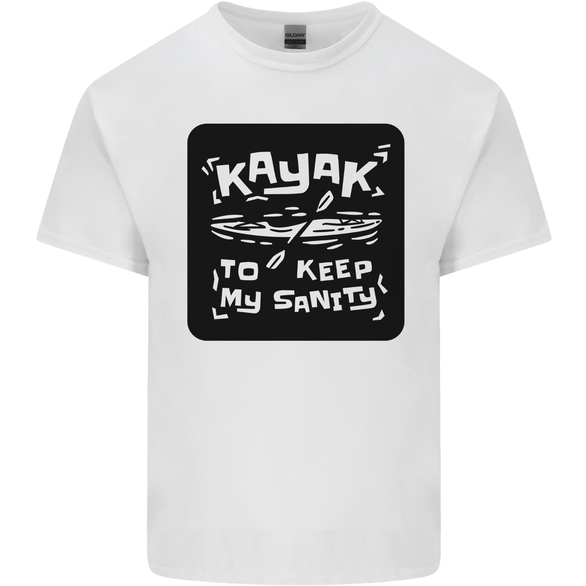 Kayak to Keep My Sanity Funny Kayaking Unisexs Light Cotton TShirt S