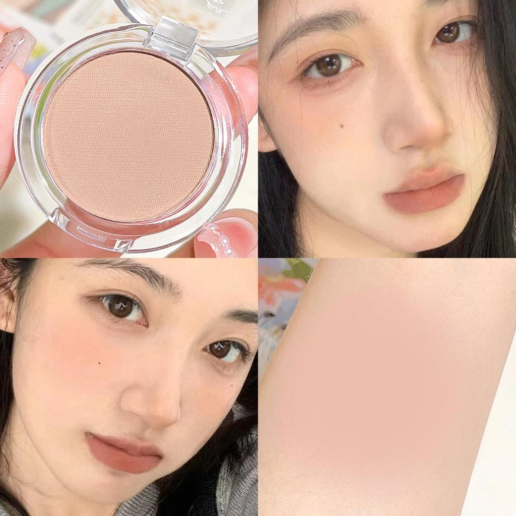 HISYI Nude Makeup Blush & Highlighter: Fine Shimmer Matte Contour & Eyeshadow