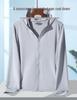 UPF50+ UV Protection Hooded Ice Silk Jacket for Men & Women - Long Sleeve Summer Sun Shirt
