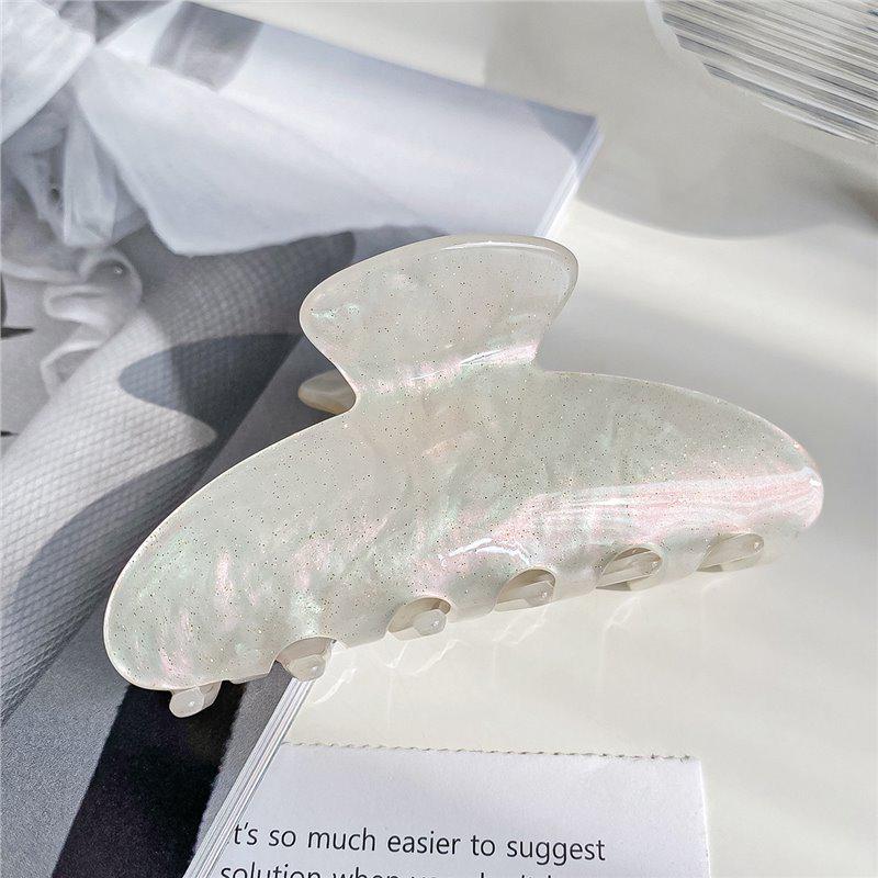 Personalisierte Strass-Buchstaben-Haarspange - Europäischer & Amerikanischer Stil Azetat Hai-Haarklammer