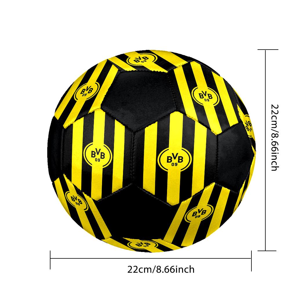 Pallone da Calcetto Indoor Borussia Dortmund Colorato Per Tutte le Età Misura 5 Cucito a Macchina PVC Pronto per la Competizione Resistente Ad Alto Rimbalzo