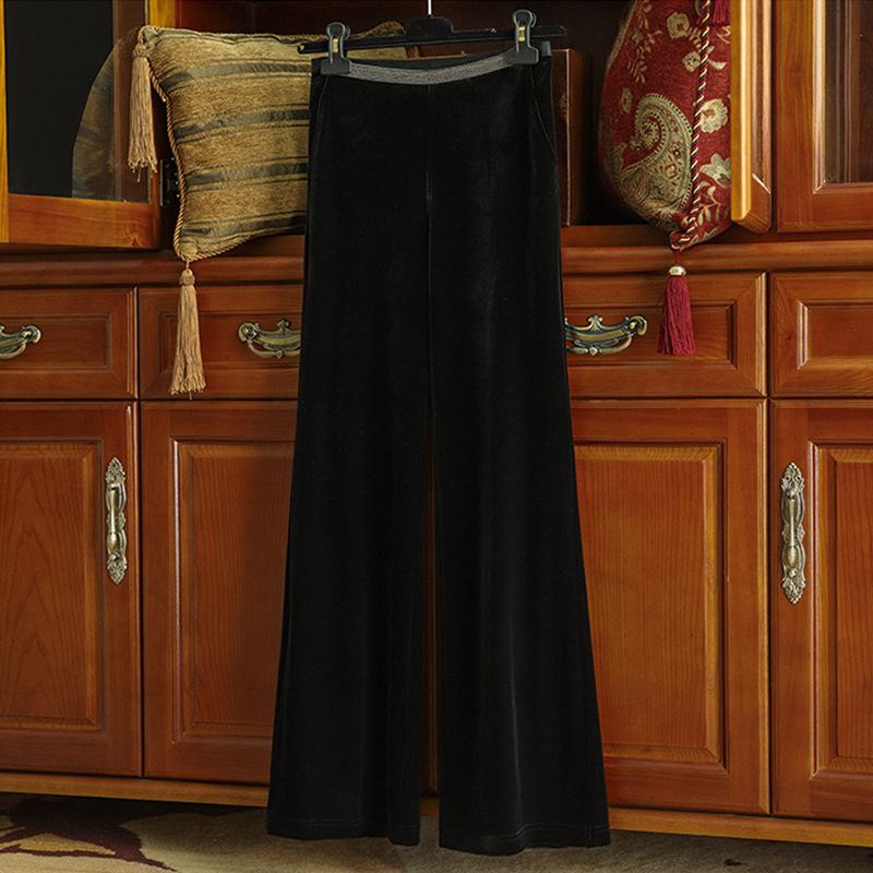 

Вельветові розкльошені штани з високою посадкою для жінок - Осінньо-зимова колекція XXL