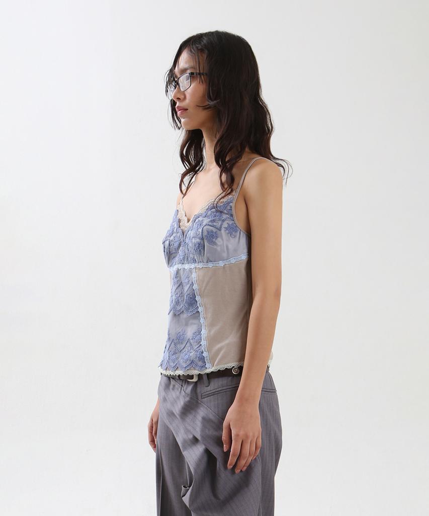 Nyuje Lace Camisole Top (Blue)