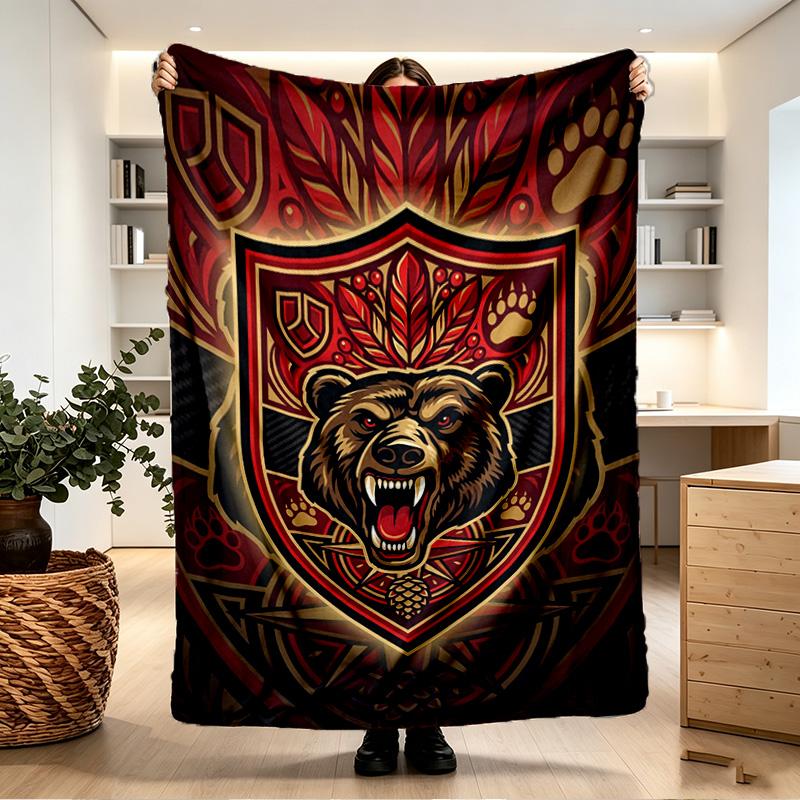 North Sydney Bears Print Blanket - Soft & Comfortable, for Bedroom, Travel, Sofa, Home Decoration - Birthday Christmas Gift for Friend