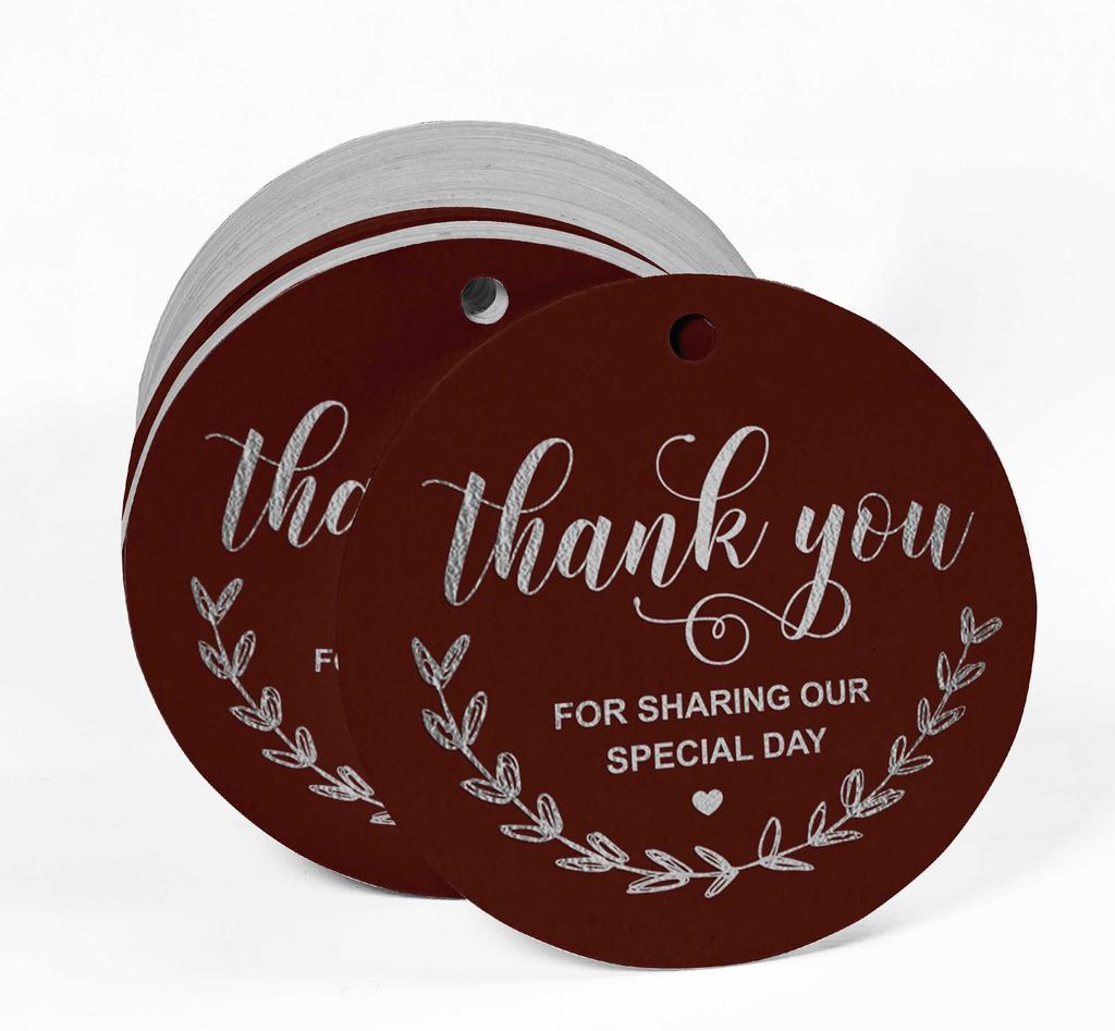 Inkdotpot Thank You For Sharing Our Special Day Bridal Shower-Baby Shower-Retirement-Wedding-Birthday Bottle Tag