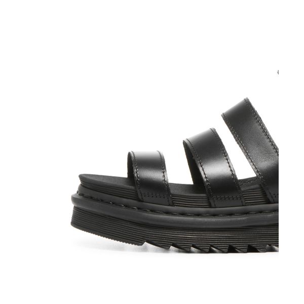 Dr. Sandálias Gladiadoras Martens Blaire Sandálias Femininas Pretas 24191001