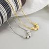 Eco-friendly Glitter Bead Necklace: Elegant & Versatile Clavicle Chain for Women
