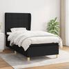 3128495 vidaXL Divan Bed with Mattress Black 90x200 Cm Fabric