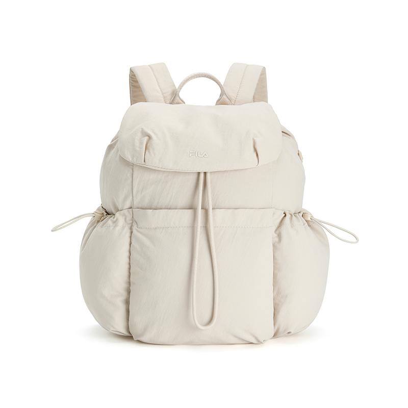 FILA Original Citywalk Casual Commuter Backpack Women backpack Gray Beige F13W629166FBG Gray Wheat