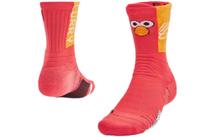 Under Armour x ZHIMAJIE SESAME STREET/Sesame Street SS22 Crew Socks Unisex Red 1358779-854 L