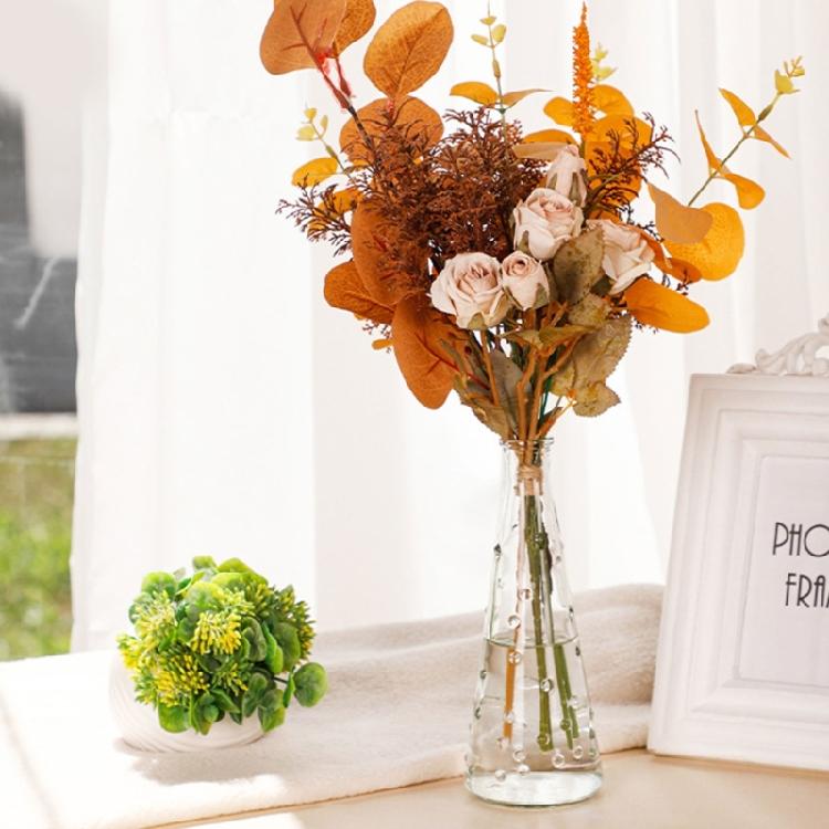 Autumn Artificial Flower Rose Bouquets DIY Crafts Wedding Home Garden Decoration