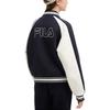 Fila Original Fashion Versatile Comfortable Baseball Jacket Women Jackets Secret-Mirror-Blue F11W519505FDB